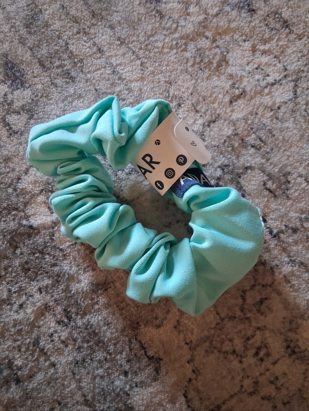 New With Tags! Adar Scrubs Scrunchie Teal Blue